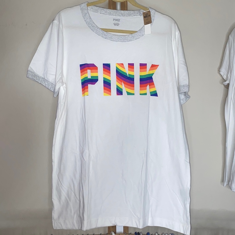 NEW Pink vs rainbow shirt size large